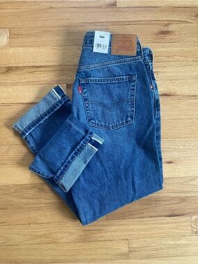 NWT Levi’s 501 Original Cropped Selvedge Jeans W29 L26